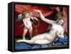Venus and Cupid-Lorenzo Lotto-Framed Stretched Canvas