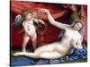 Venus and Cupid-Lorenzo Lotto-Stretched Canvas