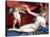Venus and Cupid-Lorenzo Lotto-Stretched Canvas
