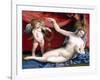 Venus and Cupid-Lorenzo Lotto-Framed Giclee Print