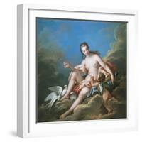 Venus and Cupid-Francois Boucher-Framed Giclee Print