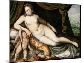 Venus and Cupid-Frans Floris the Elder-Mounted Giclee Print