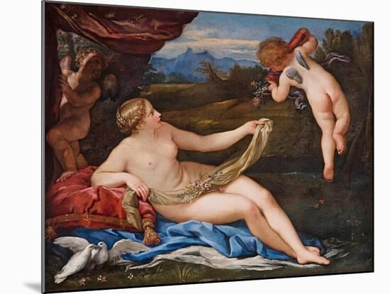 Venus and Cupid-Carlo Maratta-Mounted Giclee Print