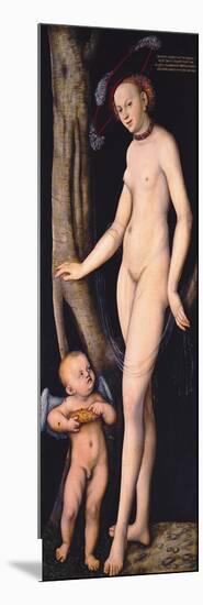 Venus and Cupid-Lucas Cranach the Elder-Mounted Giclee Print