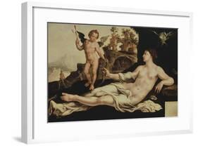 Venus and Cupid-Maerten Van Heemskerk-Framed Giclee Print