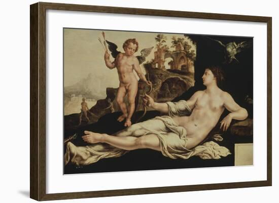 Venus and Cupid-Maerten Van Heemskerk-Framed Giclee Print