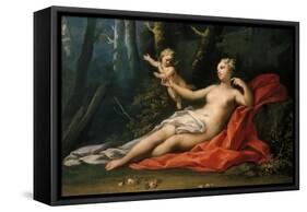 Venus and Cupid-Jacopo Amigoni-Framed Stretched Canvas