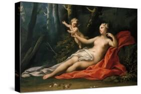 Venus and Cupid-Jacopo Amigoni-Stretched Canvas