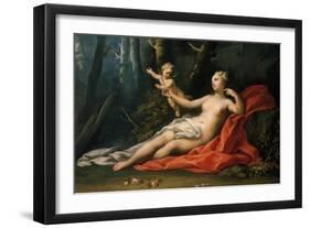 Venus and Cupid-Jacopo Amigoni-Framed Giclee Print