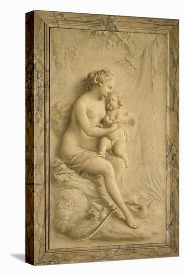 Venus and Cupid-Piat-Joseph Sauvage-Stretched Canvas