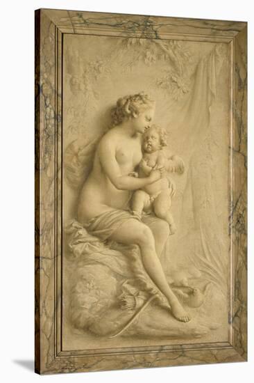 Venus and Cupid-Piat-Joseph Sauvage-Stretched Canvas