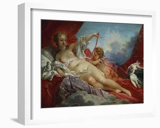 Venus and Cupid-Francois Boucher-Framed Giclee Print