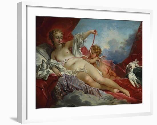 Venus and Cupid-Francois Boucher-Framed Giclee Print