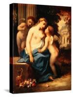 Venus and Cupids, C.1850-Narcisse Virgile Diaz de la Pena-Stretched Canvas