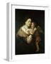 Venus and Love. 17th Century. Paris, Musée Du Louvre-Rembrandt van Rijn-Framed Giclee Print