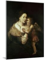 Venus and Love. 17th Century. Paris, Musée Du Louvre-Rembrandt van Rijn-Mounted Giclee Print