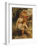 Venus and Love-Pierre-Auguste Renoir-Framed Giclee Print