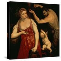 Venus and Mars, 1550S-Paris Bordone-Stretched Canvas