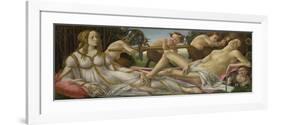 Venus and Mars. About 1485-Sandro Botticelli-Framed Premium Giclee Print