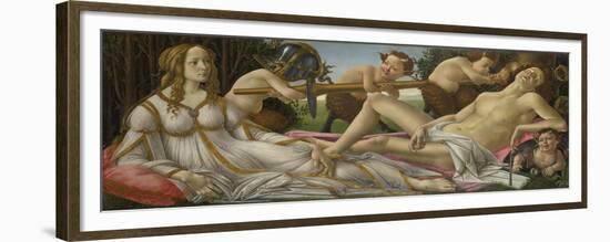 Venus and Mars. About 1485-Sandro Botticelli-Framed Premium Giclee Print