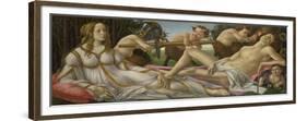 Venus and Mars. About 1485-Sandro Botticelli-Framed Premium Giclee Print