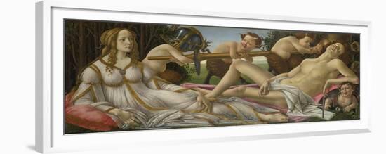 Venus and Mars. About 1485-Sandro Botticelli-Framed Premium Giclee Print