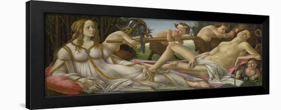 Venus and Mars. About 1485-Sandro Botticelli-Framed Giclee Print