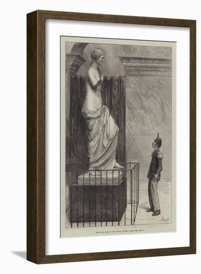 Venus and Mars at the Louvre Gallery, Paris-Frederick Barnard-Framed Giclee Print