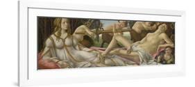 Venus and Mars, Ca 1485-Sandro Botticelli-Framed Premium Giclee Print