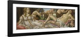 Venus and Mars, Ca 1485-Sandro Botticelli-Framed Giclee Print