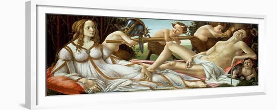 Venus and Mars, circa 1485-Sandro Botticelli-Framed Giclee Print