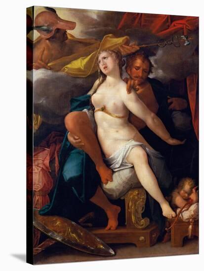 Venus and Mars Warned by Mercury, Ca 1586-Bartholomeus Spranger-Stretched Canvas