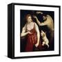 Venus and Mars with Cupid, 1550S-Paris Bordone-Framed Stretched Canvas