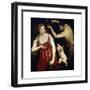 Venus and Mars with Cupid, 1550S-Paris Bordone-Framed Giclee Print