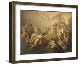 Venus and Psyche Among the Olympian Gods-Pier Antonio Novelli-Framed Art Print