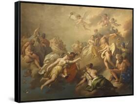 Venus and Psyche Among the Olympian Gods-Pier Antonio Novelli-Framed Stretched Canvas