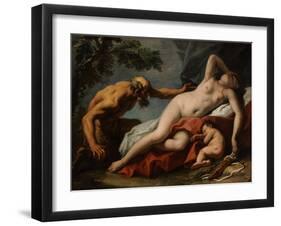 Venus and Satyr - Peinture De Sebastiano Ricci (1659-1734) - 1716-1720 - Oil on Canvas - 102X125,5-Sebastiano Ricci-Framed Giclee Print