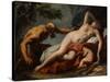 Venus and Satyr - Peinture De Sebastiano Ricci (1659-1734) - 1716-1720 - Oil on Canvas - 102X125,5-Sebastiano Ricci-Stretched Canvas