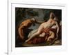 Venus and Satyr - Peinture De Sebastiano Ricci (1659-1734) - 1716-1720 - Oil on Canvas - 102X125,5-Sebastiano Ricci-Framed Giclee Print