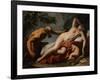 Venus and Satyr - Peinture De Sebastiano Ricci (1659-1734) - 1716-1720 - Oil on Canvas - 102X125,5-Sebastiano Ricci-Framed Giclee Print