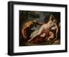 Venus and Satyr-Sebastiano Ricci-Framed Giclee Print