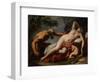 Venus and Satyr-Sebastiano Ricci-Framed Giclee Print