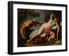 Venus and Satyr-Sebastiano Ricci-Framed Giclee Print