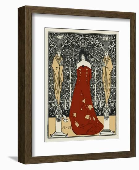 Venus and Tannhäuser by Aubrey Beardsley-Aubrey Beardsley-Framed Giclee Print