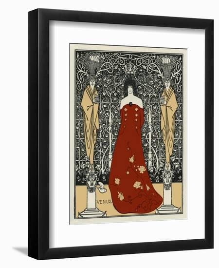 Venus and Tannhäuser by Aubrey Beardsley-Aubrey Beardsley-Framed Giclee Print