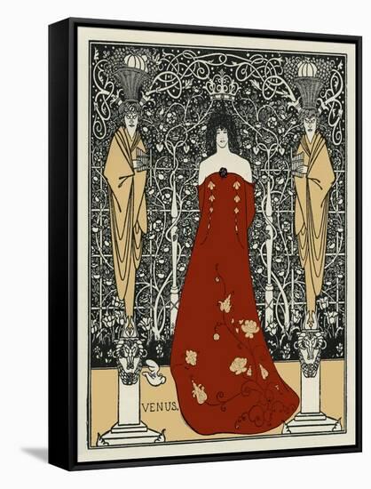 Venus and Tannhäuser by Aubrey Beardsley-Aubrey Beardsley-Framed Stretched Canvas