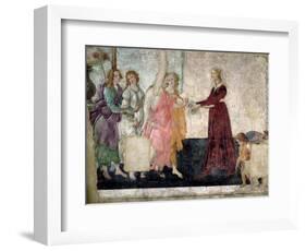 Venus and the Graces Offering Gifts to a Young Girl, 1486-Sandro Botticelli-Framed Giclee Print