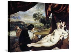 Venus and the Lute Player, C1565-1570-Titian (Tiziano Vecelli)-Stretched Canvas