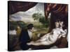 Venus and the Lute Player-Titian (Tiziano Vecelli)-Stretched Canvas