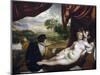 Venus and the Lute Player-Titian (Tiziano Vecelli)-Mounted Giclee Print